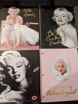 4pc Marilyn Monroe notebook set