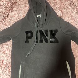 pink victorias secret hoodie 