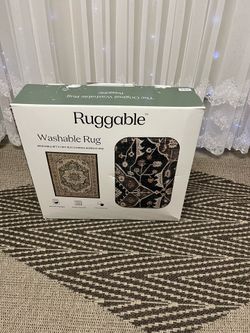Open box and tried in the area,  Ruggable Flatwoven Washable Alessia Rug, 8' x 10’ with matching pad