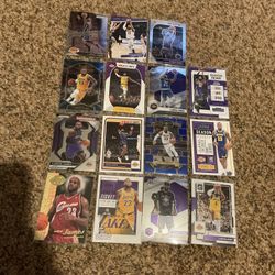 15 LeBron James Basketball Cards With Insert Los Angeles Lakers, Cavaliers All Time Leading Scorer 