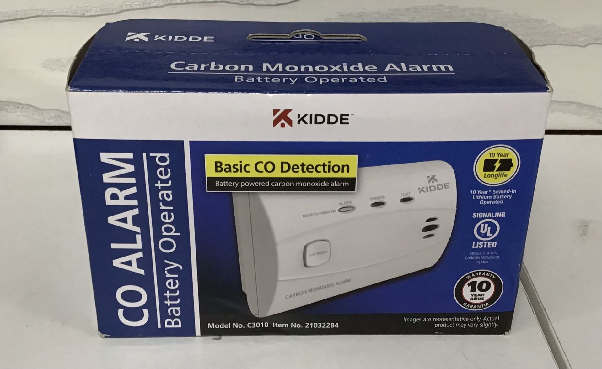 Kidde C3010 Carbon monoxide detector battery brand new  