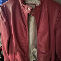 Pink Leather Jacket