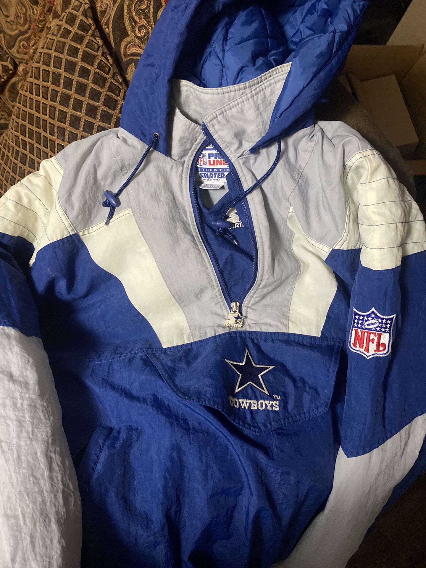 men cowboys starter jacket