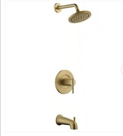 Glacier Bay Dorind Single-Handle 1-Spray Tub & Shower Faucet in Brushed Gold