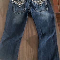 Miss Me Jewel JP6151B Boot Cut Jeans - Women | Color: Blue|Size 28 In.