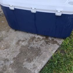 Coleman Exra Large Ice Chest  Ready For Camping 