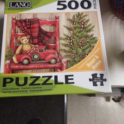 Red Truck Christmas 500 PC. Puzzle