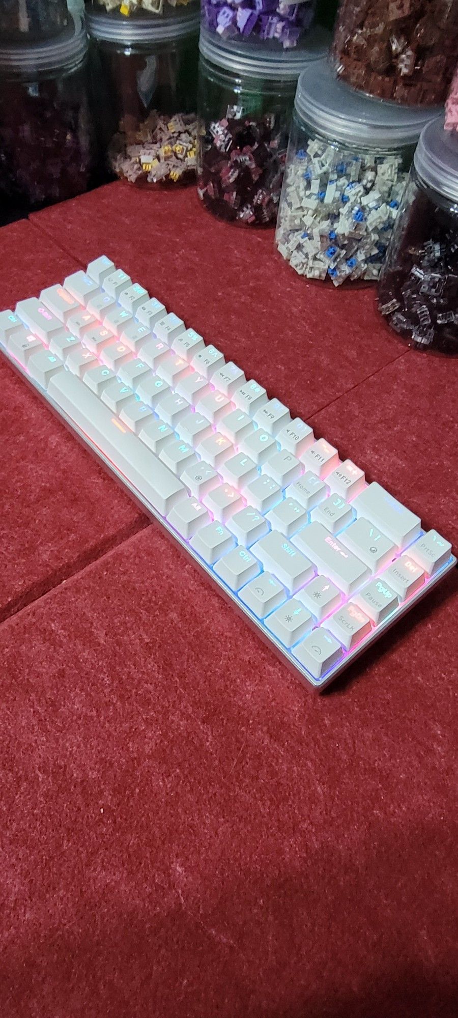 RK Royal Kludge Wired/Bluetooth Aluminum Mechanical Keyboard - Gateron Brown Tactile Switches - 60%