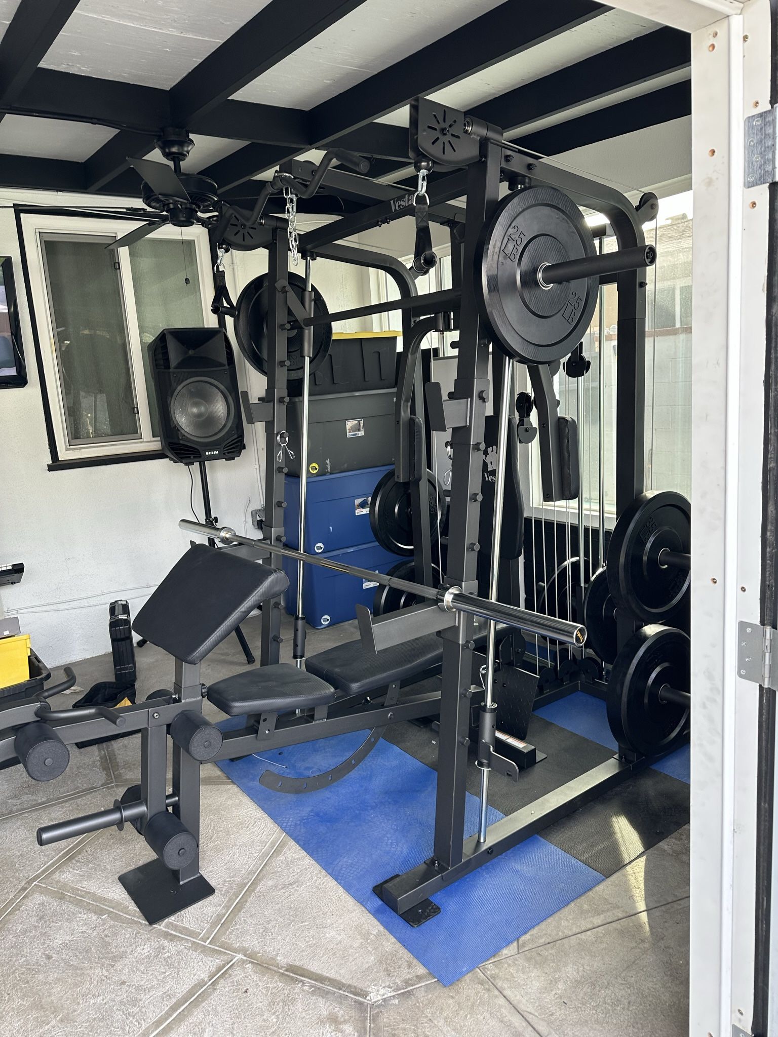 Smith Machine SM2001/FID Adj Bench/Gym Equipment/Fitness/Squat Rack/‼️⭕️WEIGHTS AND BARBELL SOLD INDIVIDUALLY ⭕️‼️FREE DELIVERY🚚