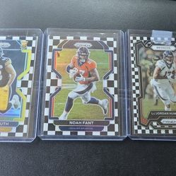 NFL Black - White Checker card lot