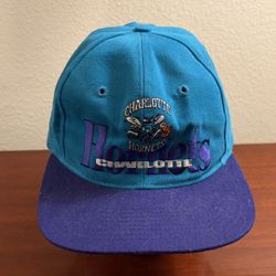 Vintage 90's The Game Charlotte Hornets Snapback Hat