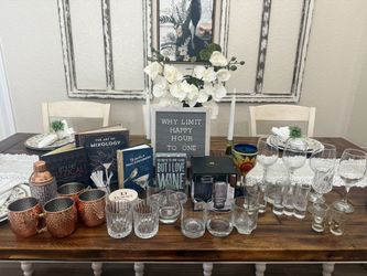 Barware Decorative Bar Accents Cups Wine Glasses Serveware Decor for Home Bar Jack Danie