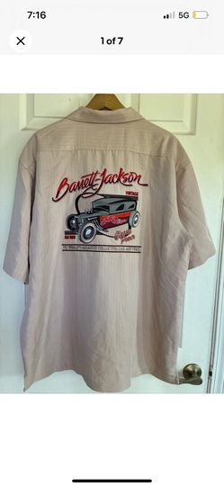 Vintage Hot Rod Embroidered Tommy Bahama Style Shirt