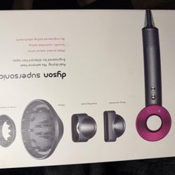 Dyson hair dryer pink and grey