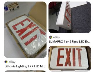 Exit sign