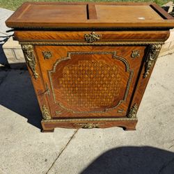 Vintage Antique Dresser Cabinet Mcm Art Deco