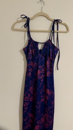 Purple & Pink Floral Maxi Dress 