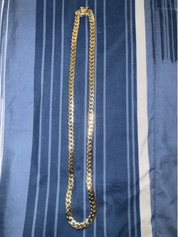 Classic Cuban Link Chain Necklace in Gold 6mm 24”
