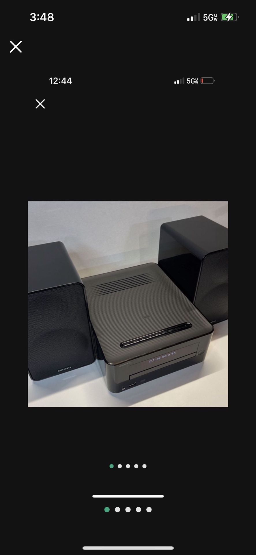 Onkyo CD Receiver System Black X-U6