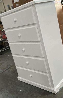 5 drawer white pine
