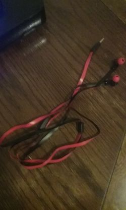 Red & black headphones