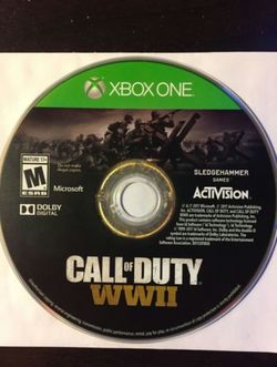 XBox One Video Game Call of Duty WWII (disc only)