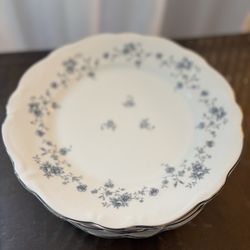 Set of 4 Johann Haviland "Blue Garland" dinner plates