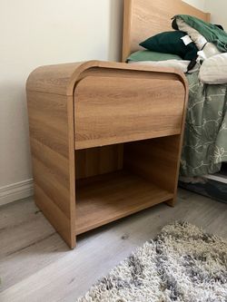 Wood Nightstand