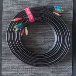 25ft 5-RCA Component Video & Audio Male to Male Cable