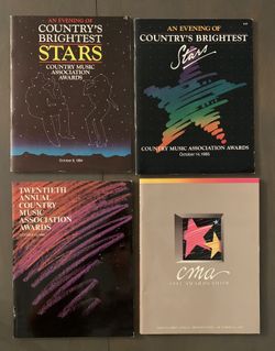 Vintage 1980s CMA Award Programs