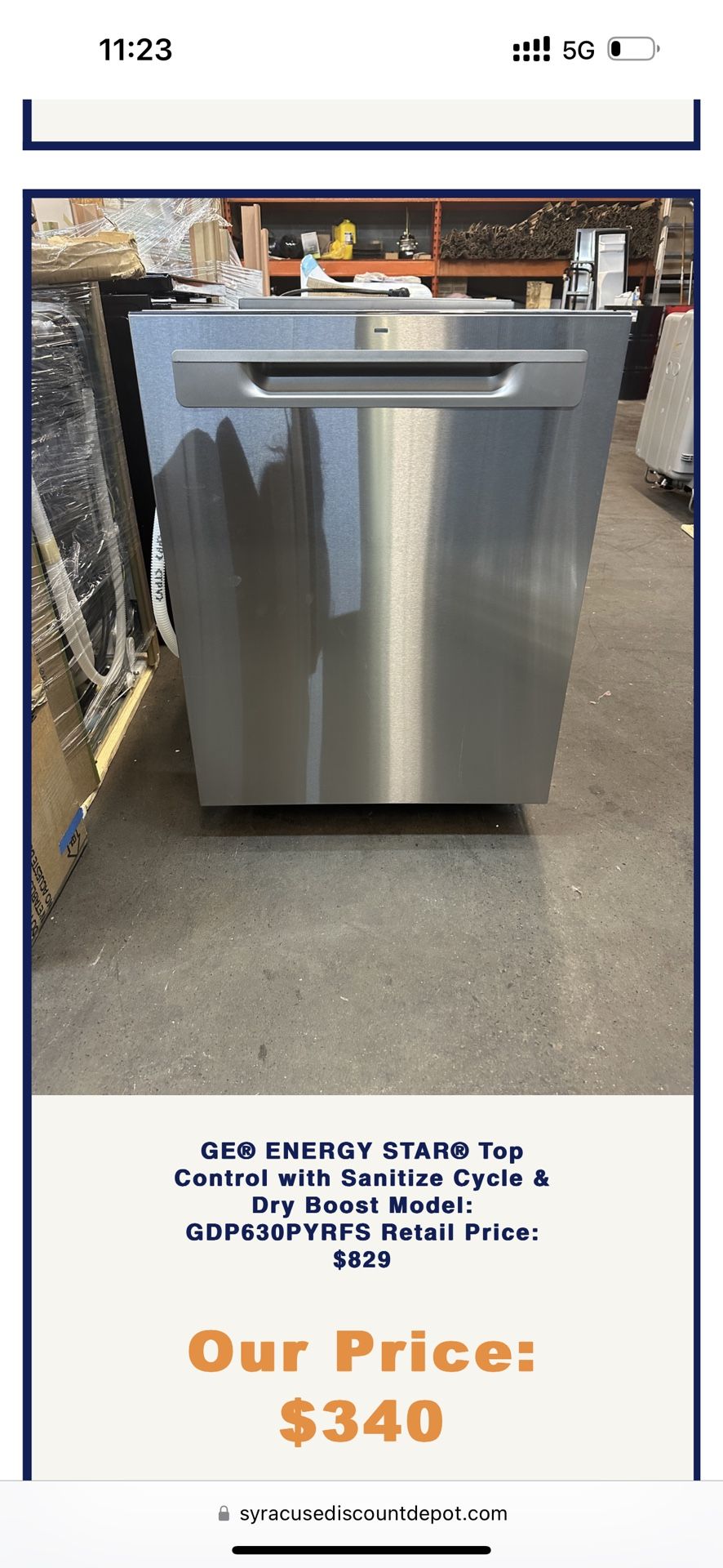 $340 Brand New Dishwasher