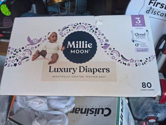 Brand new box millimoon luxury diapers 80 count