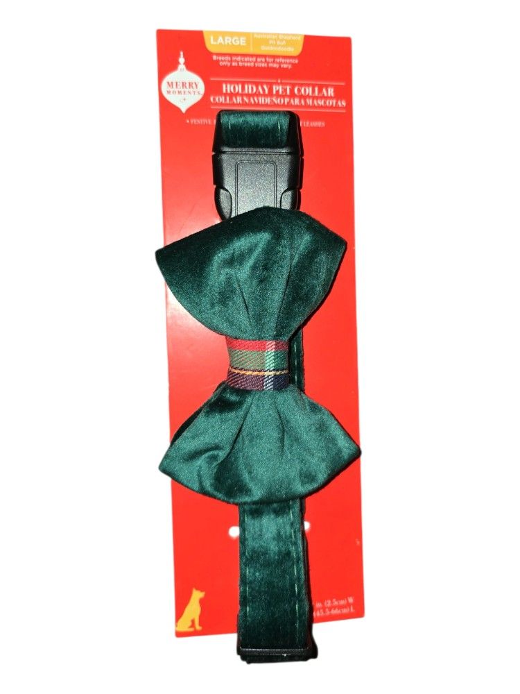 Green Bow Tie Dog Collar