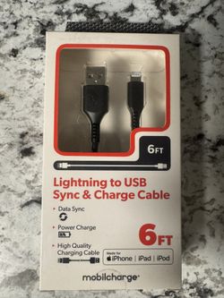 Lightning to USB Sync & Charge Cable for iPhone new in box