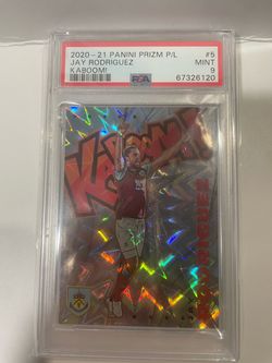 2020-21 Panini Prizm Jay Rodriguez Kaboom #5 PSA 9