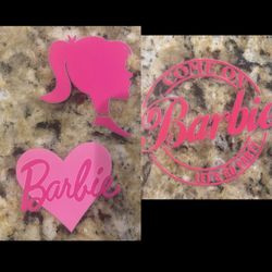 Barbie Uv Decals 