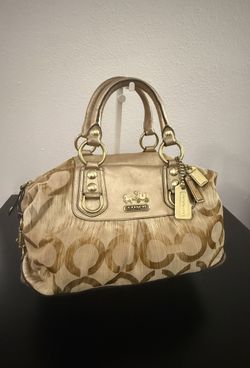 Coach CC💥Vintage~Rare💥 Sabrina Satchel Gold Purse Handbag 13584