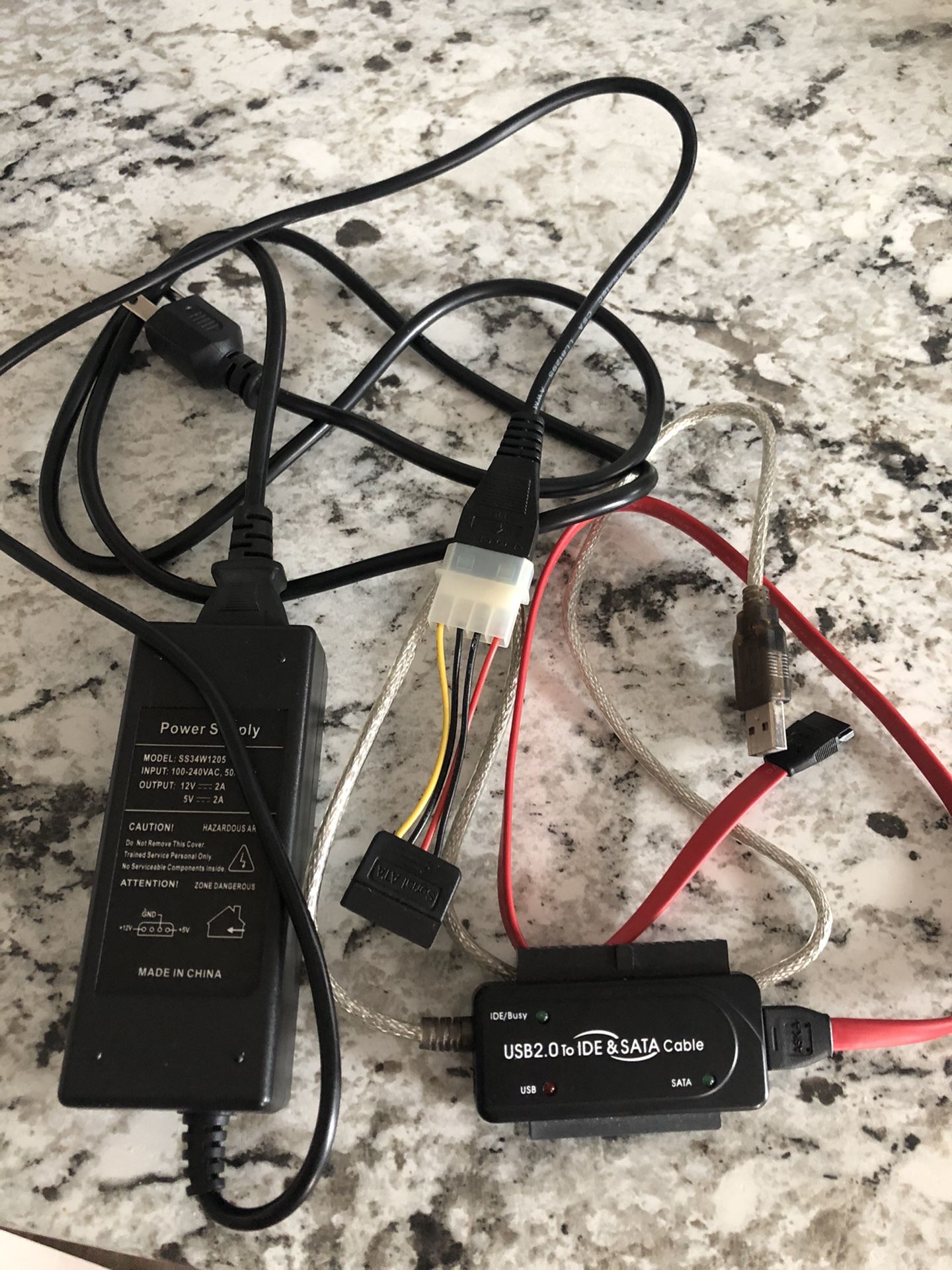 IDE/SATA hard drive reader