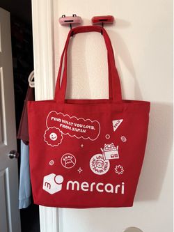 Mercari Japan Small Canvas Tote Bag
