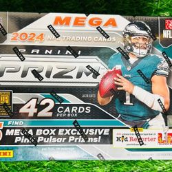 2024 Panini Prizm NFL Football Mega Box Pink Pulsar Prizms