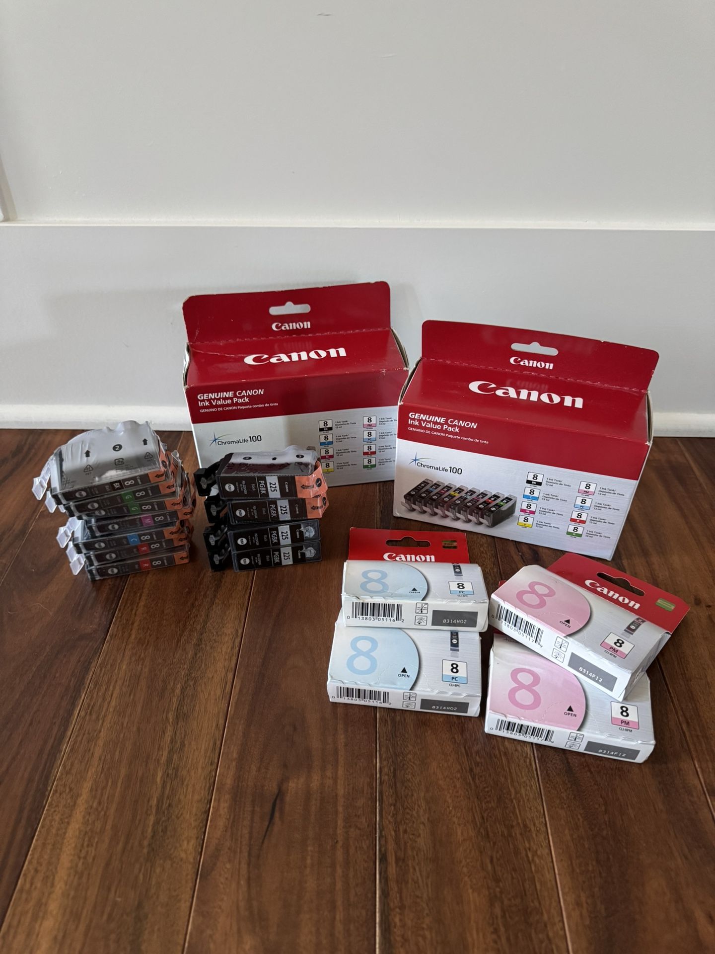 Canon CLI-8 ChromaLife 100 Ink + Canon Photo Paper+ Print Paper Set