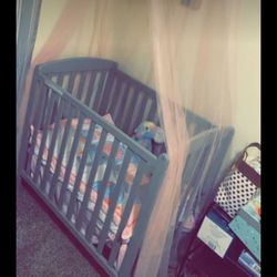 Delta Children Emery Mini Convertible Baby Crib with 2.75-inch Mattress 