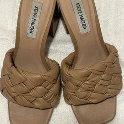 Steve Madden Women’s Mules Leather Beige 