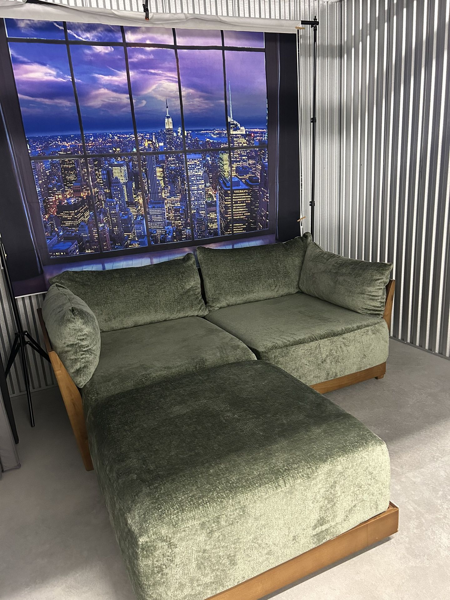 Bondi 2-Seater Sofa + Ottoman,  Like New, Perfect Condition