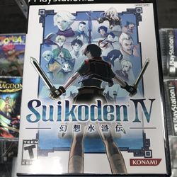 Suikoden IV Ps2 $70 Gamehogs 11am-7pm