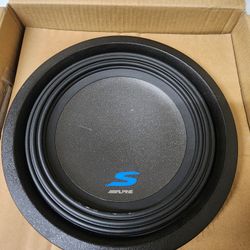 Alpine S-W10D4 Car Audio Type S Series Sub Dual 4 Ohm 1200W Peak 10" Subwoofer