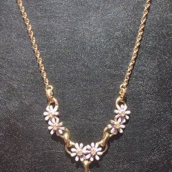 Enamel Painted Vintage Choker Necklace 
