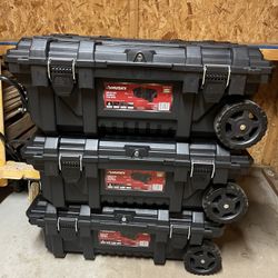 Husky 36.5 in. Black Heavy Duty Medium Rolling Toolbox with Keyed Lock