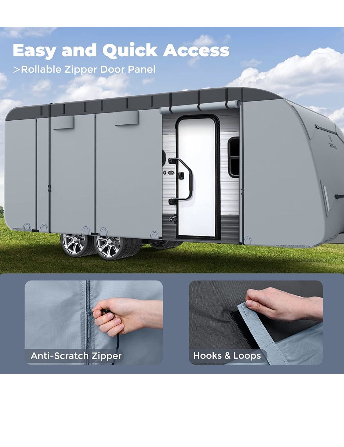 Rv Trailer Cover 26-28 Feet