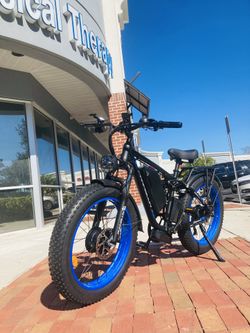 Fat Tire Electric Bike 2000W Dual Motor Top Speed 43MPH